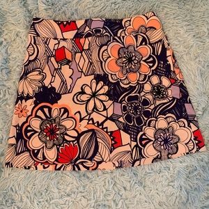 Retro floral Express skirt